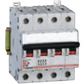 Автоматический выключатель DX-h 4П 16А 25кА Тип 